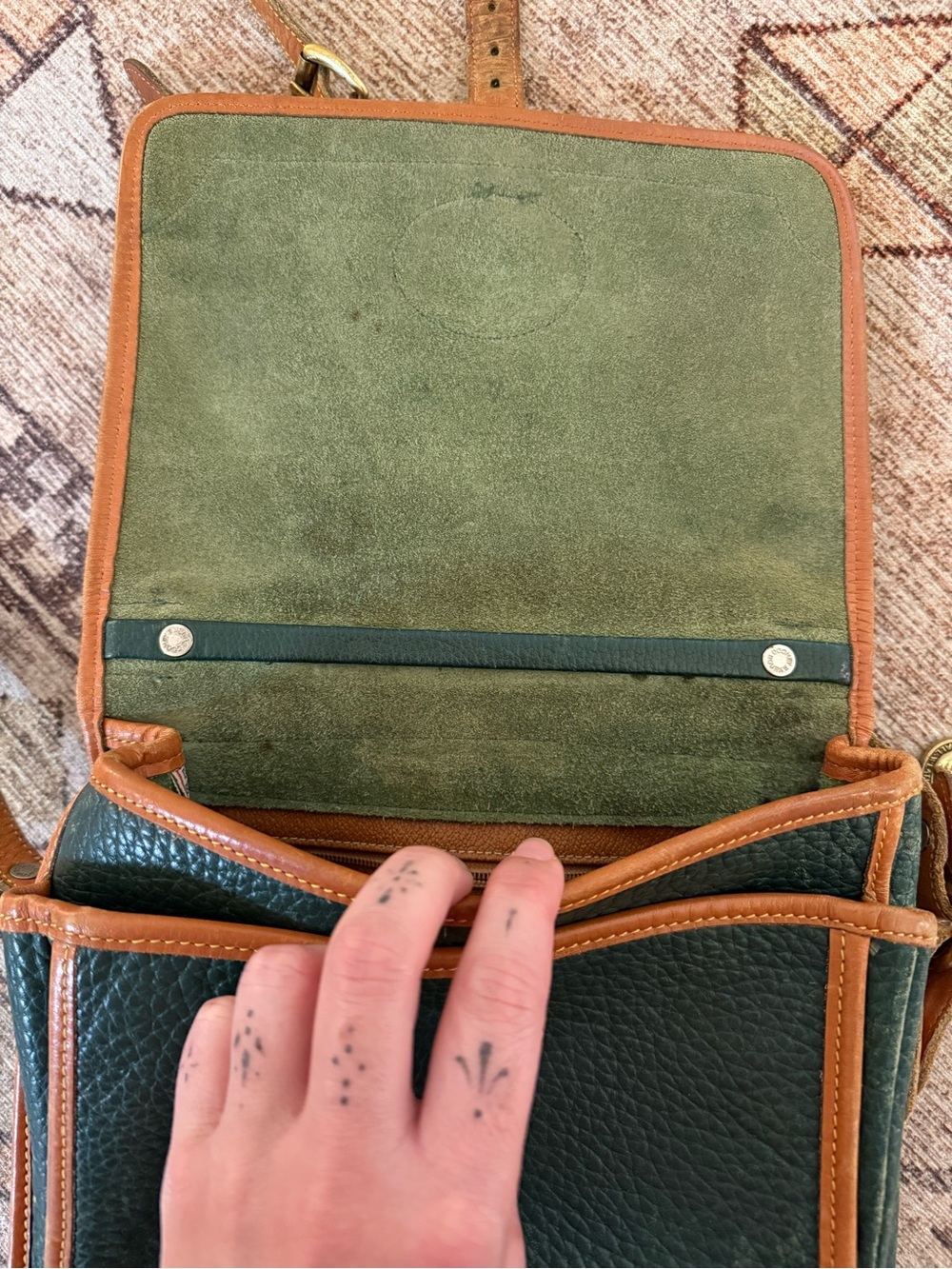 Vintage Dooney & Bourke green bag - Picture 11 of 12